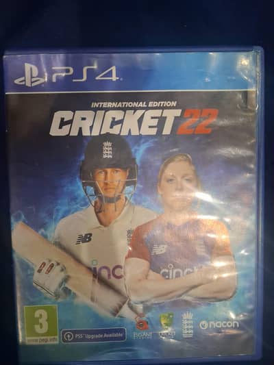 cricket 22 international edition PS4  for sale