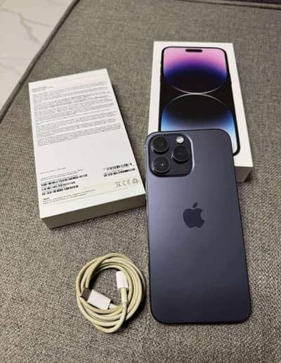 iPhone 14 pro max complete box urgent sale connect wtp no 0327=2469867