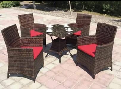 4 Seater Roop Set/Rattan sofa set/L-Shape/Outdoor Chairs/Lawn set