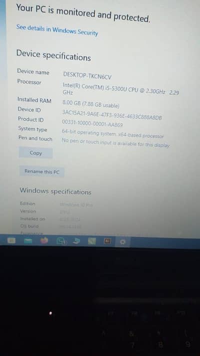 High-Performance Laptop - Core i5 5th Gen | 8GB RAM | Windows 10 Pro