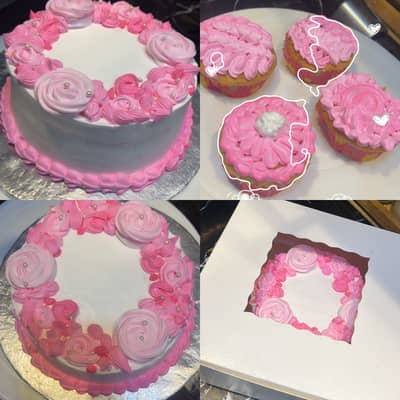 Customized cakes and brownies and cupcakes