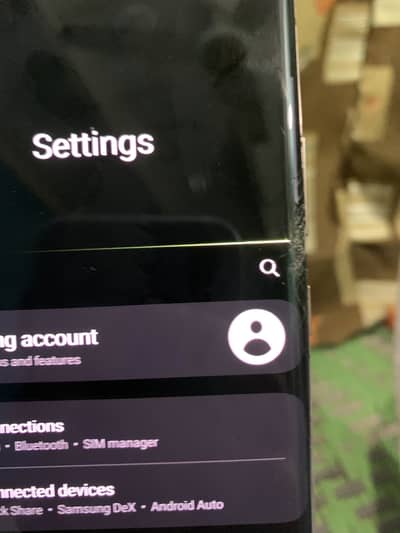 Samsunn note 20 ultra all ok front crack hai site pi