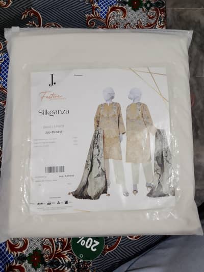 3 piece with original silk dupata . 100 % original J. dot cloths