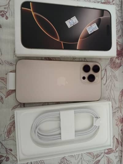 Iphone 16 Pro Max Non PTA JV 99% Desert Titanium 256 GB