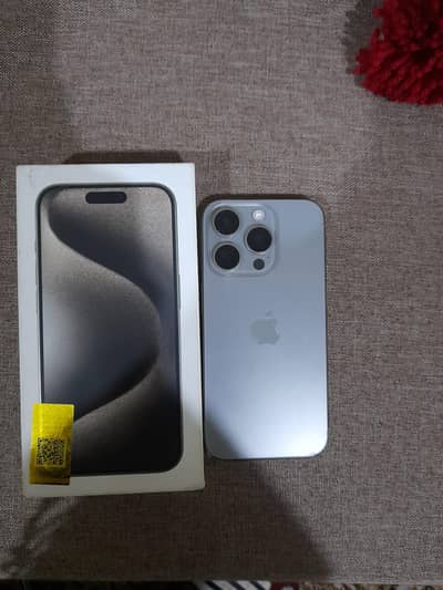 iPhone 15 Pro pta approved 128gb with box