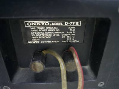 100% Original ONKYO Legendary D-77 Speakers
