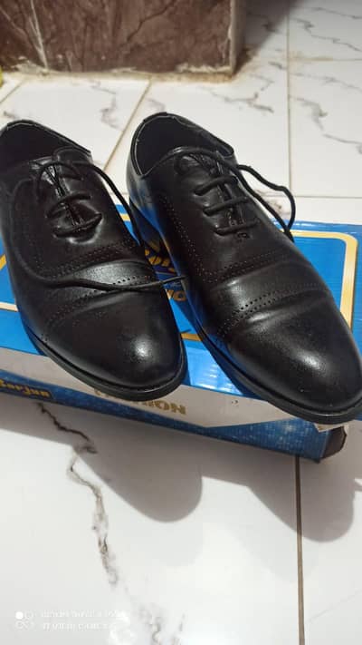 Borjan Men slip-on black formal shoes.