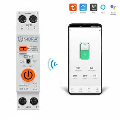 Mora Smart wifi device 10in 1 63A leakage protector