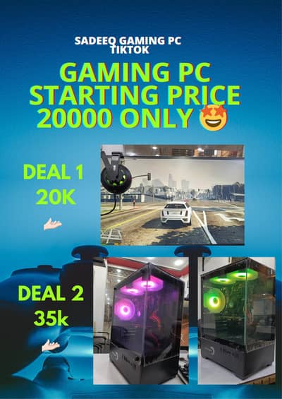 budget gaming PC starting From 20k only