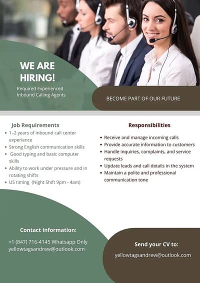 Call center job