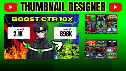 I will create eye-catching youtube thumbnails that can boost CTR.