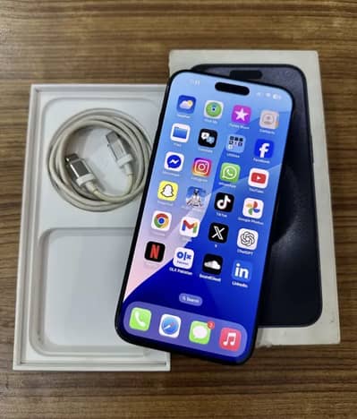 New year special offer IPhone 15 pro max HK with box dual physical.