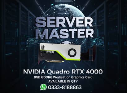 NVIDIA Quadro RTX 4000 8GB GDDR6 256BIT Workstation Graphics Card @SM