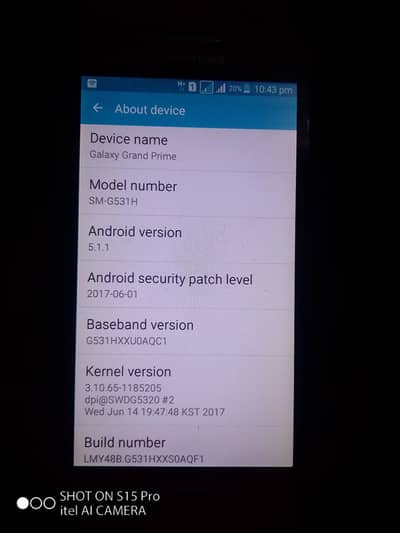 SAMSUNG GALAXY GRAND PRIME ONLY MOBILE & NO BOX CHARGER. . ONLY MOBILE