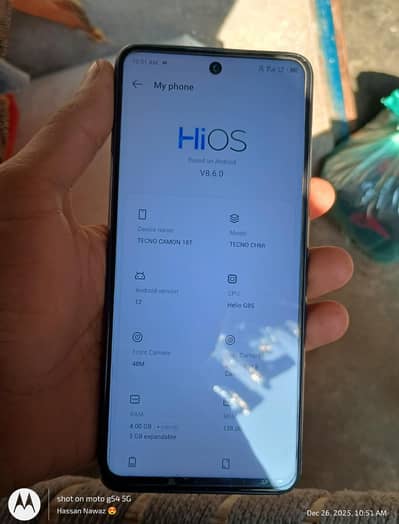 Camon 18t 4/128 with box