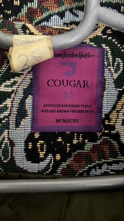 Cougar coat size M perfect condition