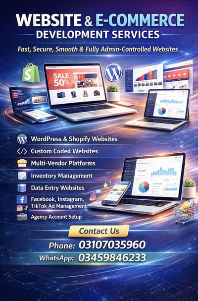 Complete E-Commerce Setup | Website + Ad Management + Inventory