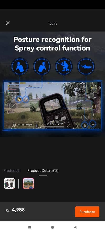 5 ln 1 Combo Gaming Keyboard  And m Mouse Wireless Bluetooth For PC/Sm