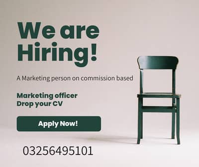 Marketing person on commission based