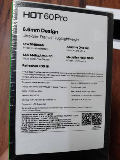 Infinix Hot 60 pro