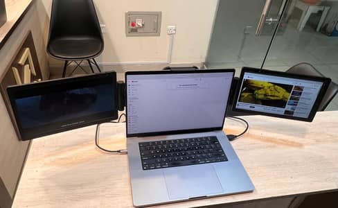 L LIMINK Triple Portable Monitor for Laptop – 12″ FHD 1080p