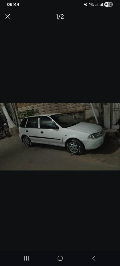 White Suzuki Cultus 1000cc Lpc gas and Petrol. Good condition
