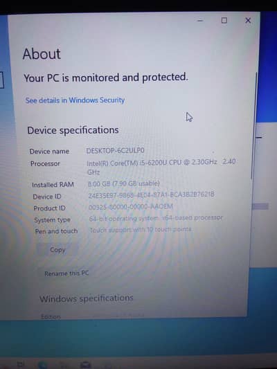 HP Core i5 6th Gen Touch Laptop | 8GB RAM | 585GB Storage | Office Use