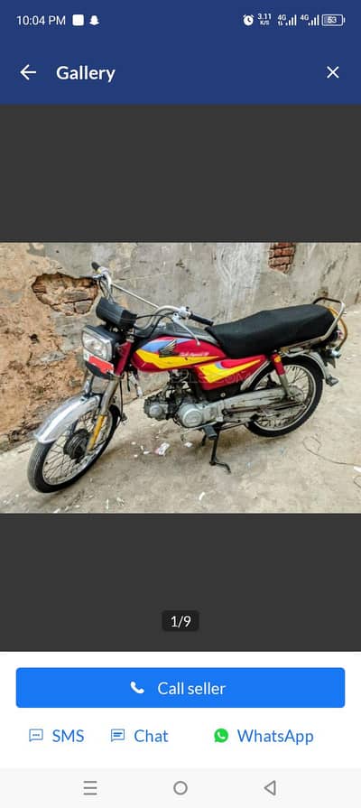 Honda CD 70 2003 for sale condition 10/9