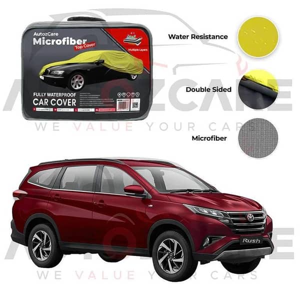 Toyota Rush Microfiber Car Top Cover - Model 2018-2025