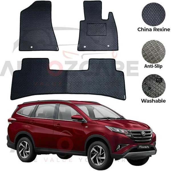 Toyota Rush China Rexine Floor Mat 3PCS - Model 2018-2025