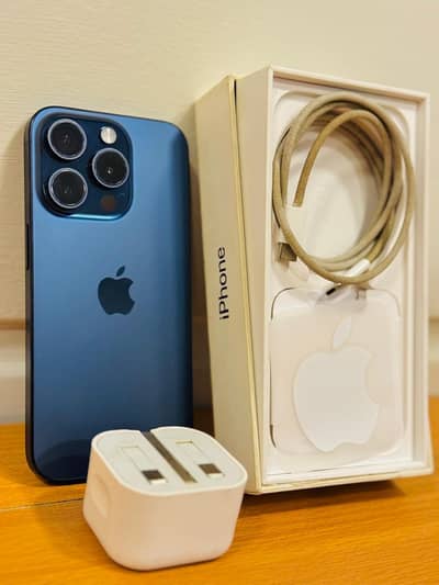 iPhone 15 pro Non PTA (JV) | 128 GB | Blue Titanium