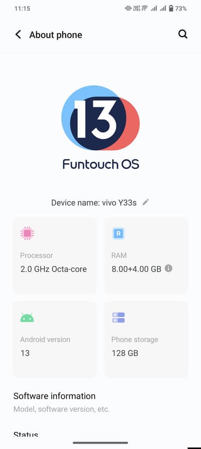 Vivo y33s (Sale) OR  (Exchange possible) 8/128