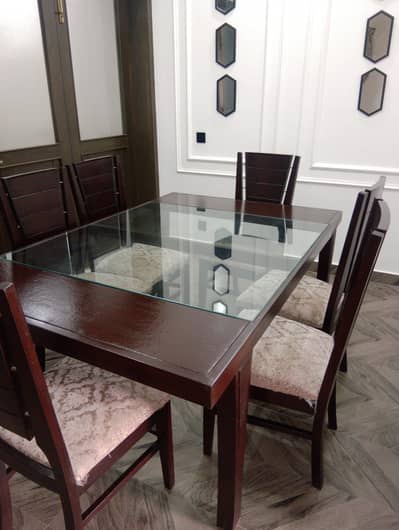 wooden dining table