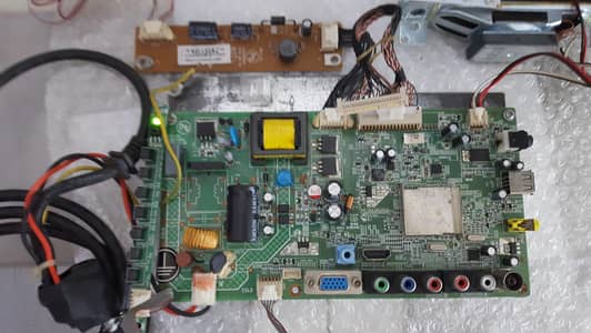 EcoStar original tv main board  motherboard  pullout  damage screen tv