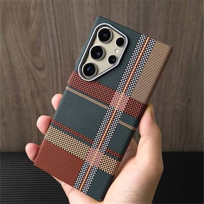 Samsung Galaxy S25 Ultra Cover - Design5 - Universe Luxo Carbon Fiber