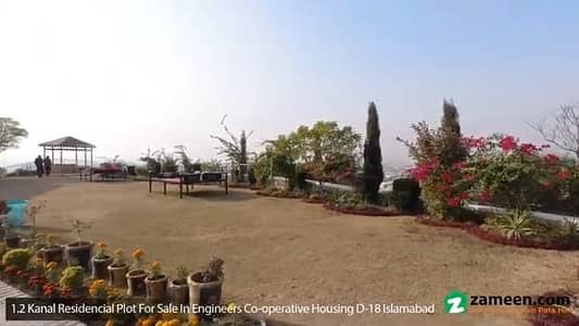 1 Kanal ( 5400 Sq Ft ) 60*90 Residential Plot For Sale In Engineers Co-Operative Housing Society ECHS D-18 Islamabad.