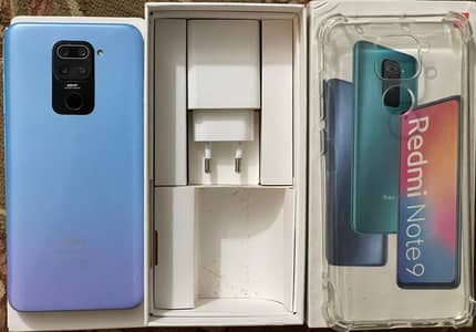 redmi note 9 128Gb with box and charger