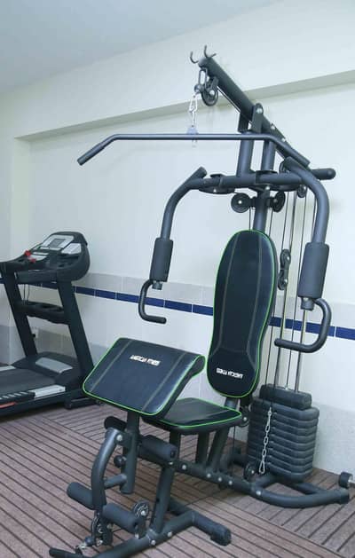 American fitness multi gym home station bench butterfly lat pull down