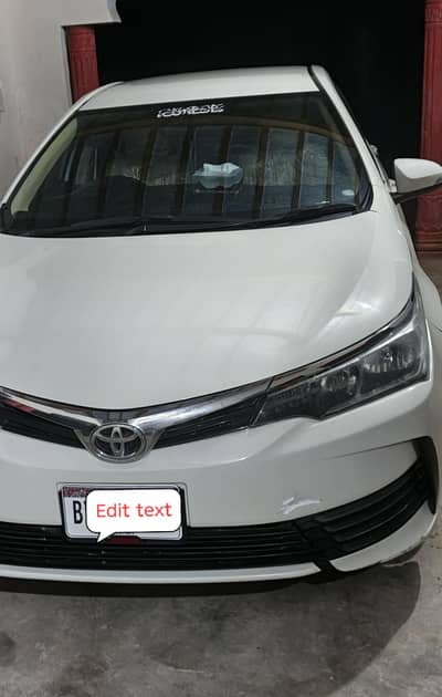 Toyota Corolla Gli 2018 model minr tuchip net and clean