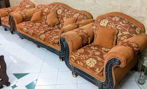 5 Seater Sofa Set | Wooden Sofa | Sofa for Sale | Luxury Sofa