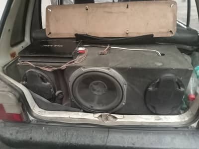 Amp 4 channel woofer 12inc