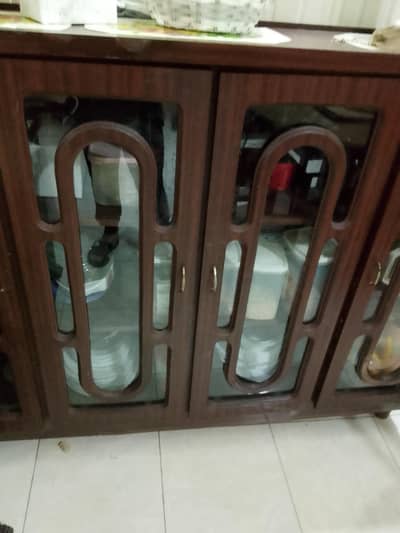 crockery showcase cupboard slightly used
