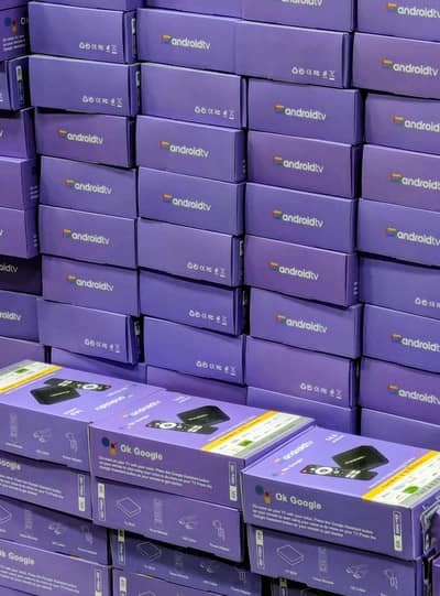 H96 Purple Android 14 TV Box 8GB+128GB | Voice Remote | Smart box