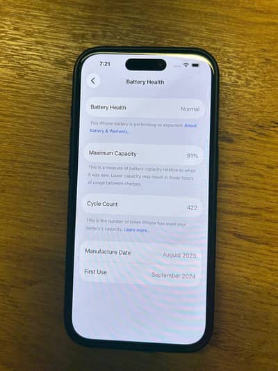 Apple Iphone with lush condition