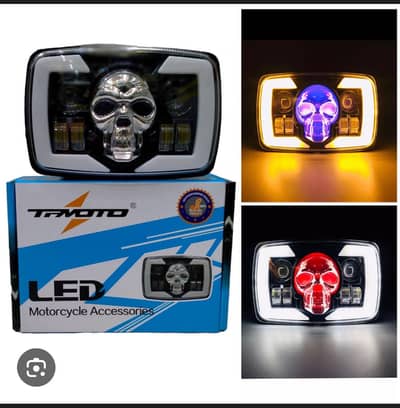 Bike skull Headlight projector
