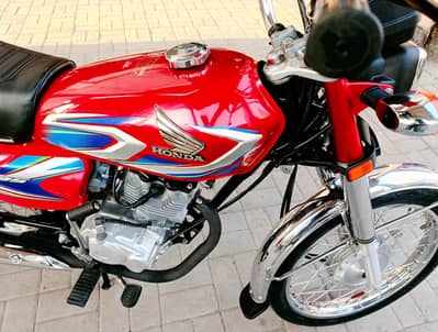 Honda CG 125 2022 Model Red Bolt To Bolt Geniune