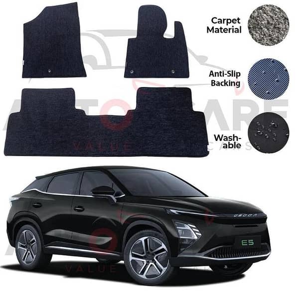 Omoda E5 Genuine Fitting Carpet Floor Mat 3PCS - Model 2025