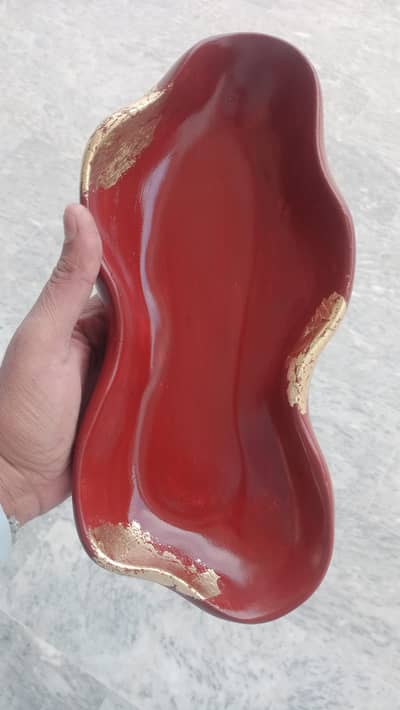 Handmade Decorative Tray for Jewelry, Dry Fruits & Table Decor