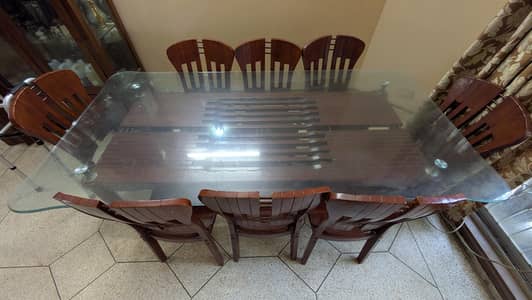 8 chairs dining table
