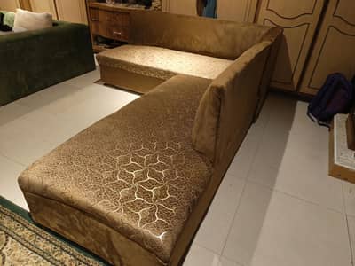 slightly used corner sofa